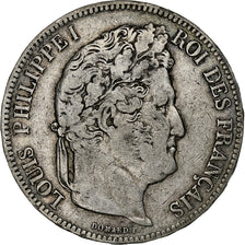 France, Louis-Philippe I, 5 Francs, 1842, Lille, Argent, TB+, Gadoury:678