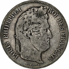 Francia, Louis-Philippe I, 5 Francs, 1832, Rouen, Argento, MB, Gadoury:678
