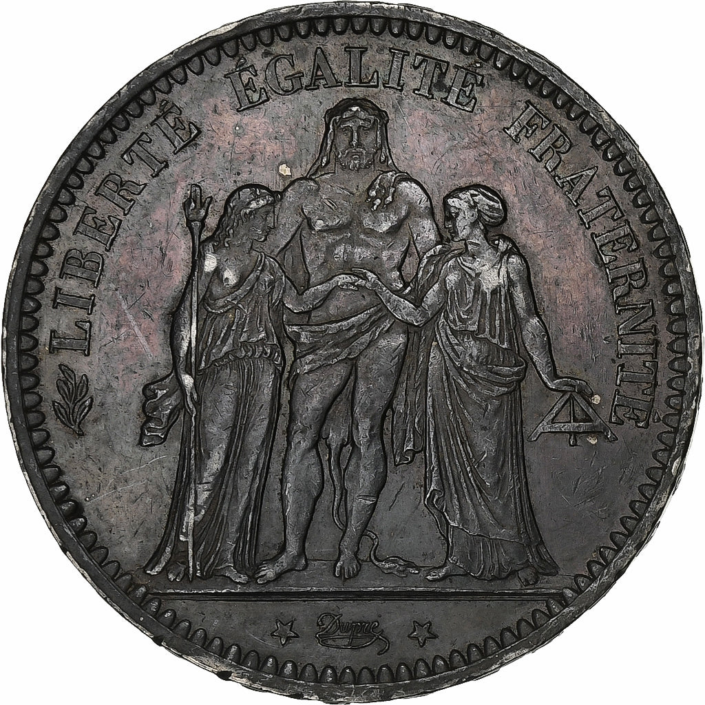 Francia, 5 Francs, Hercule, 1873, Paris, Plata, EBC, Gadoury:745a, KM:820.1