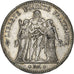France, 5 Francs, Hercule, 1876, Paris, Silver, AU(50-53), Gadoury:745a