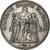 France, 5 Francs, Hercule, 1875, Bordeaux, Silver, VF(30-35), Gadoury:745a