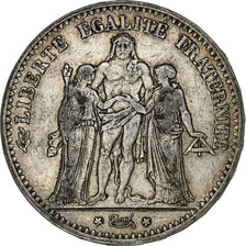 France, 5 Francs, Hercule, 1875, Paris, Silver, EF(40-45), Gadoury:745a