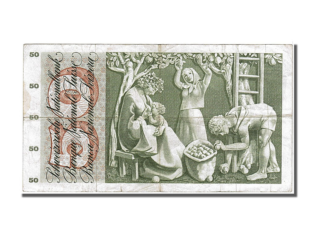 Banknote, Switzerland, 50 Franken, 1971, 1971-02-10, AU(50-53)