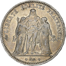 France, 5 Francs, Hercule, 1875, Paris, Argent, TTB, Gadoury:745a, KM:820.1