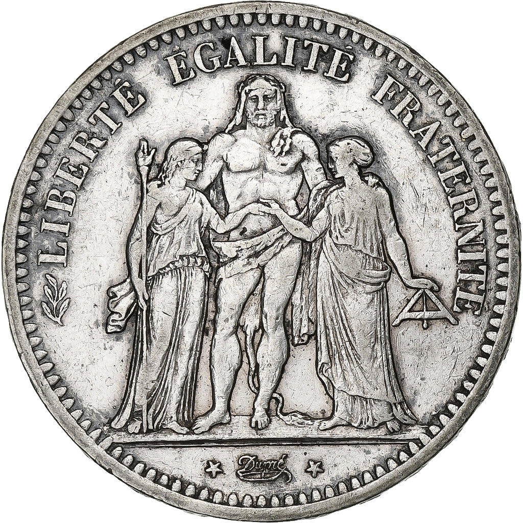 Frankreich, 5 Francs, Hercule, 1849, Paris, Silber, SS, Gadoury:683, KM:756.1