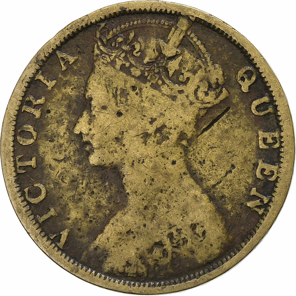 Hong Kong, Victoria, Cent, 1881, Bronce, BC, KM:4.3