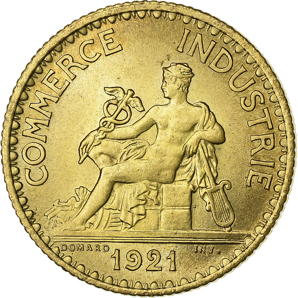 France, Franc, Chambre de commerce, 1921, Paris, Bronze-Aluminium, SUP