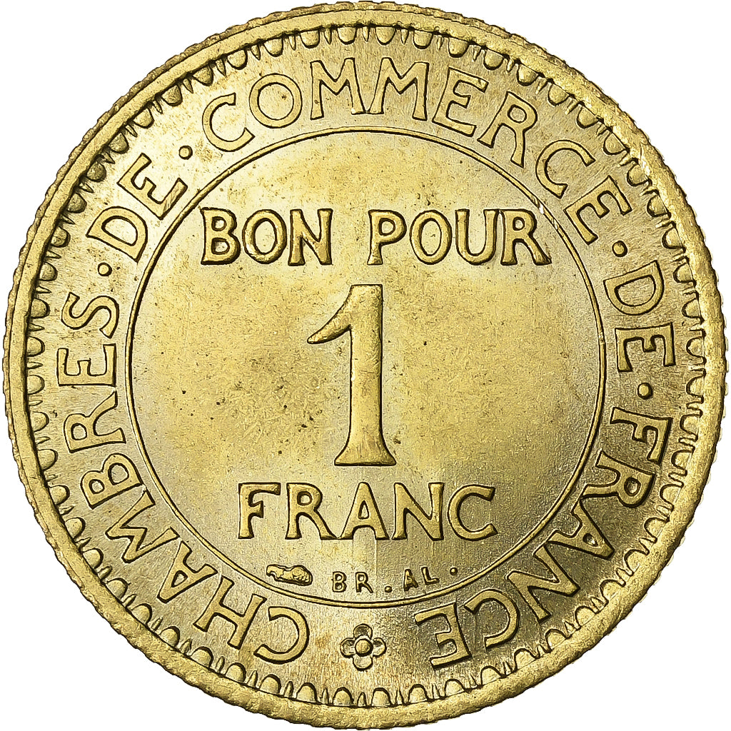 France, Franc, Chambre de commerce, 1921, Paris, Bronze-Aluminium, SUP