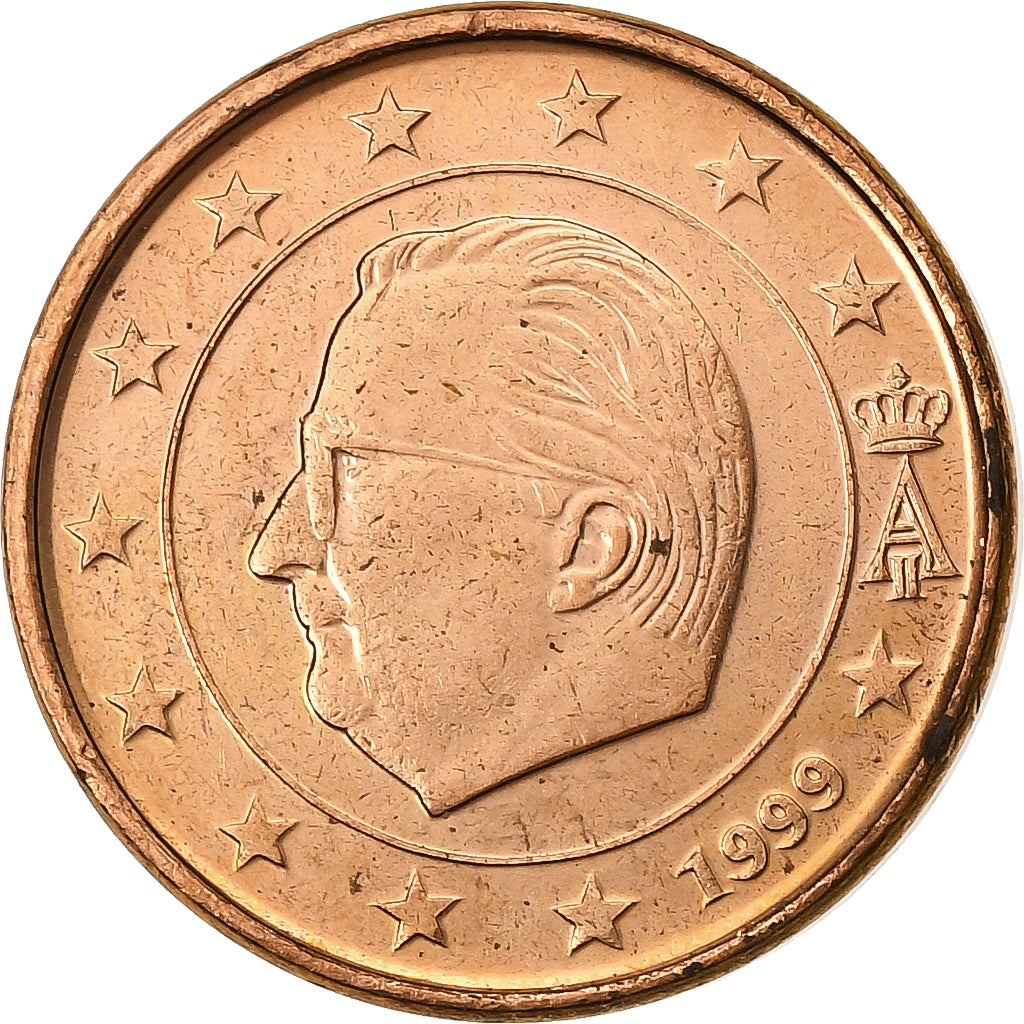 Belgien, Albert II, Euro Cent, 1999, Brussels, Copper Plated Steel, VZ, KM:224