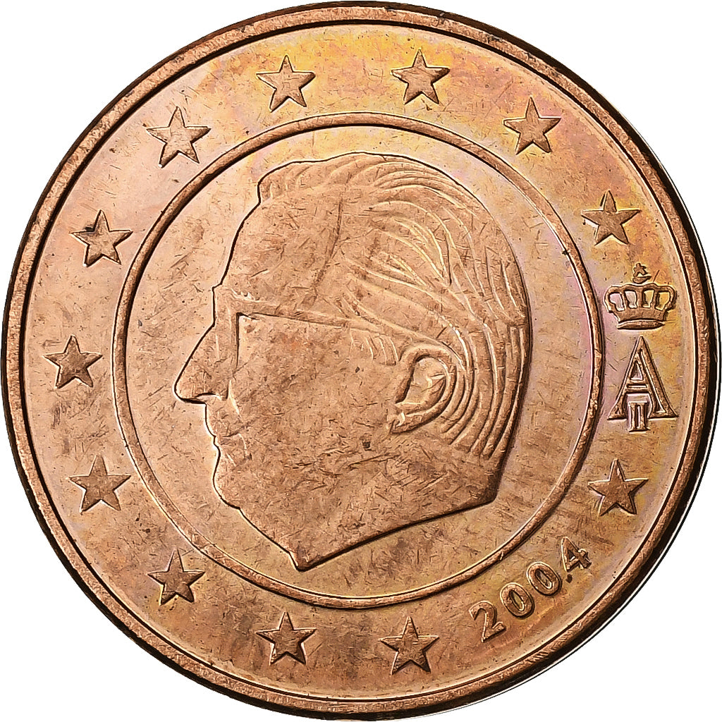 Belgique, Albert II, 2 Euro Cent, 2004, Bruxelles, Cuivre plaqué acier, SUP