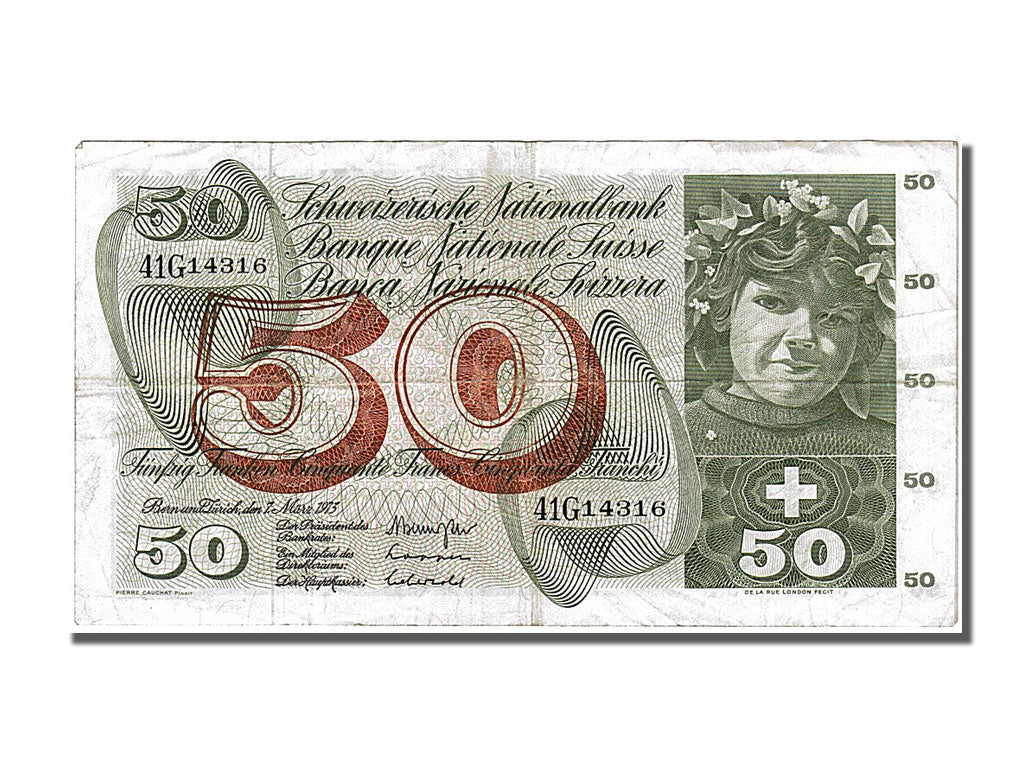 Geldschein, Schweiz, 50 Franken, 1973, 1973-03-07, SS