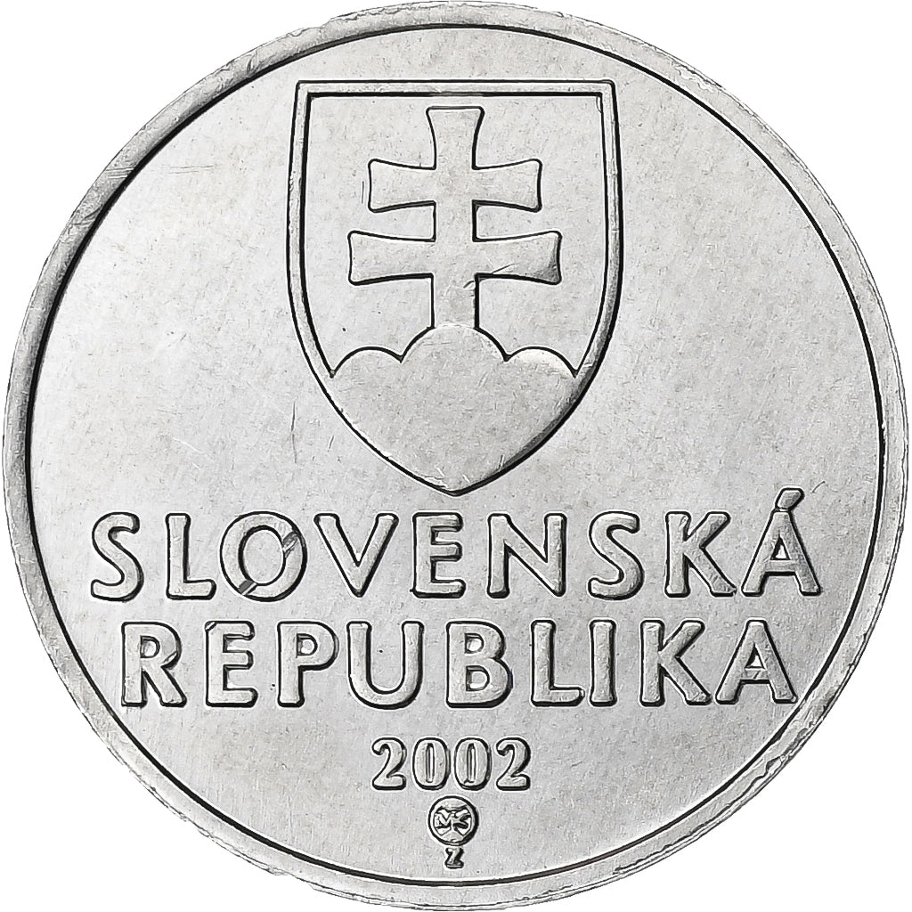 Slovakia, 10 Halierov, 2002, Kremnica, Aluminum, AU(55-58), KM:17