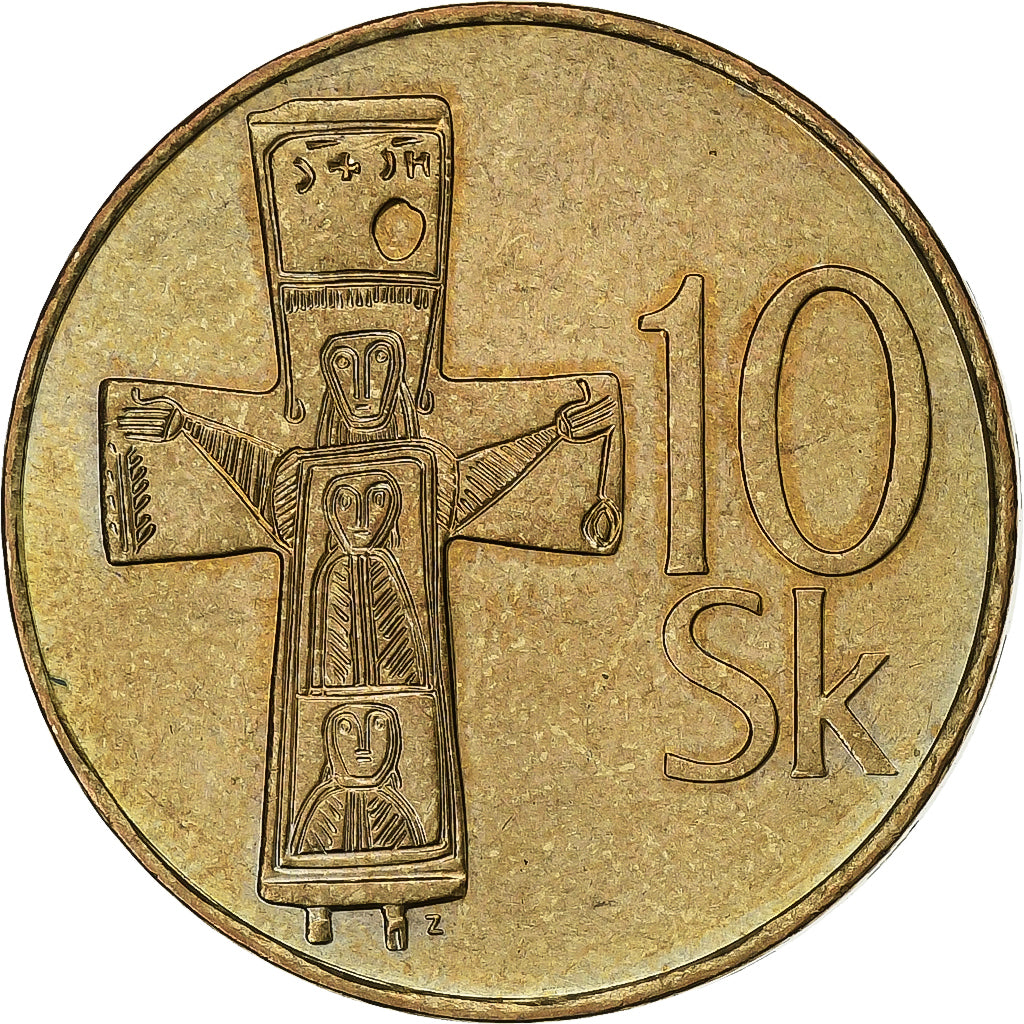 Slovakia, 10 Koruna, 2003, Kremnica, Aluminum-Bronze, AU(55-58), KM:11