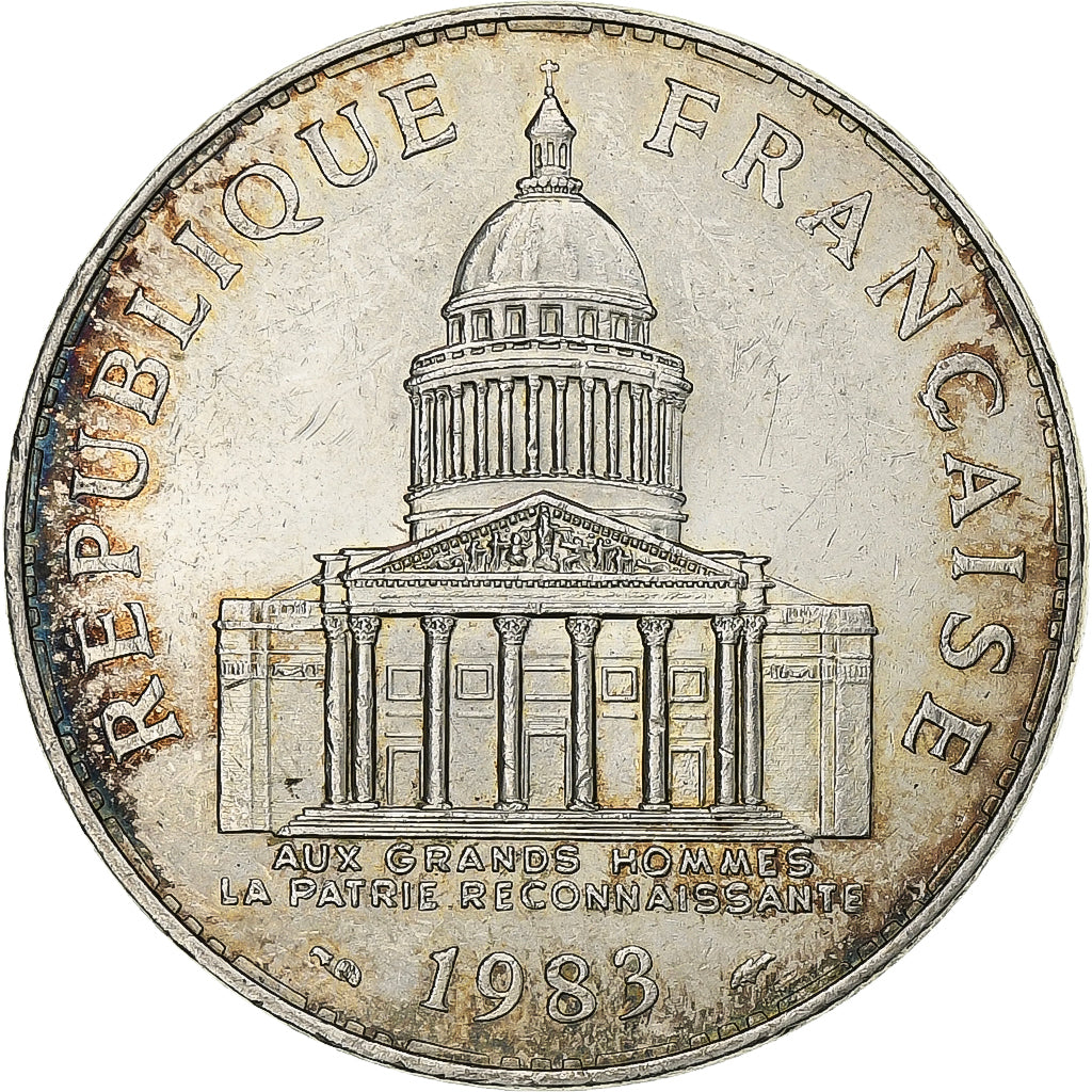 Francia, 100 Francs, Panthéon, 1983, Paris, Plata, MBC+, Gadoury:898, KM:951.1