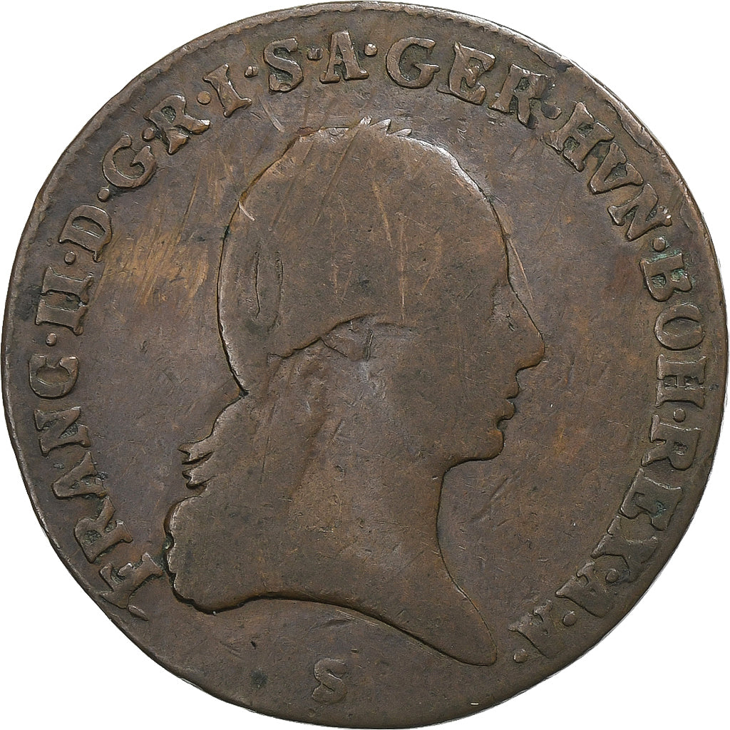 Austria, Franz II (I), 3 Kreuzer, 1800, Schmollnitz, Cobre, BC, KM:2115.3