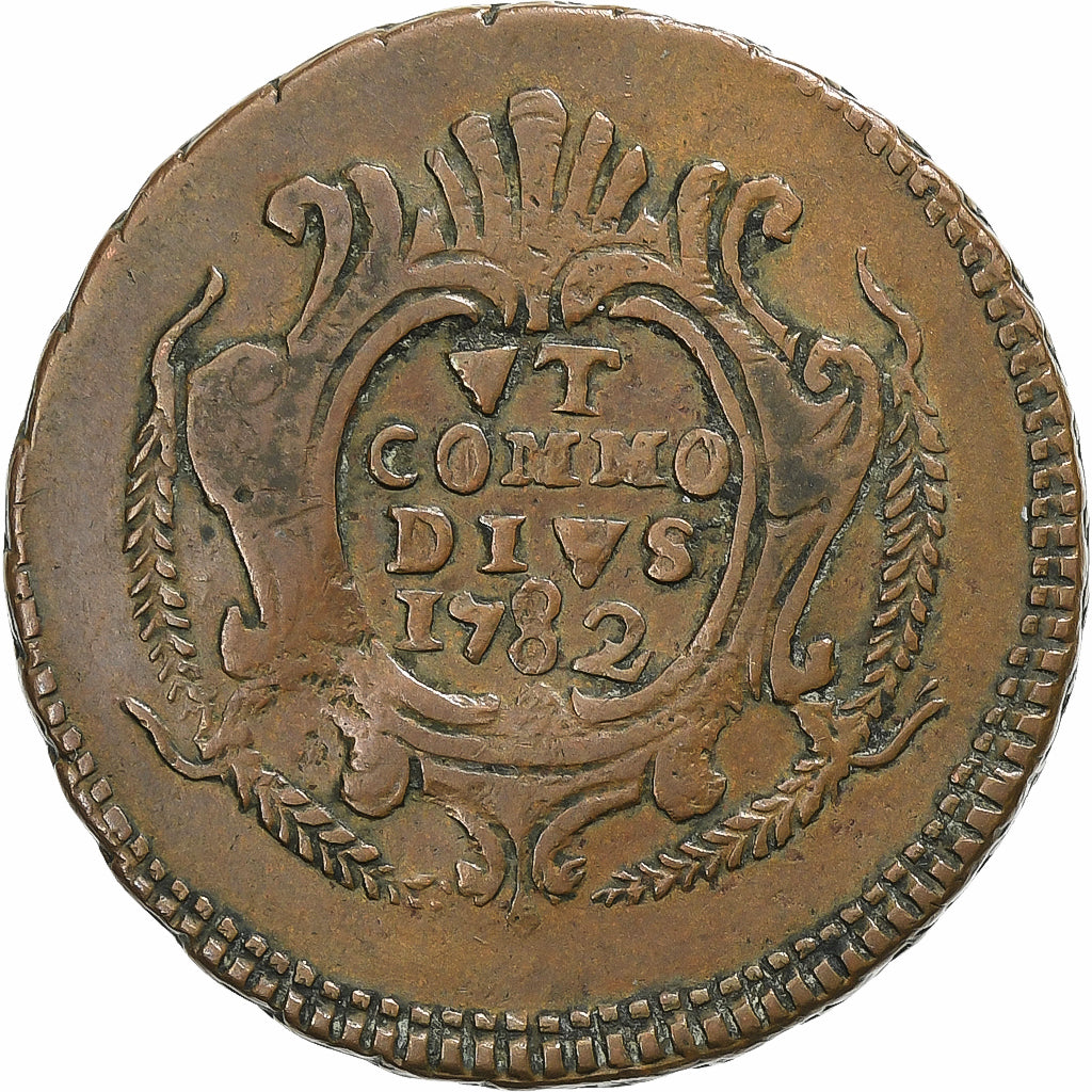 ITALIAN STATES, SICILY, Ferdinando, 2 Grani, 1782, Palermo, Copper, EF(40-45)