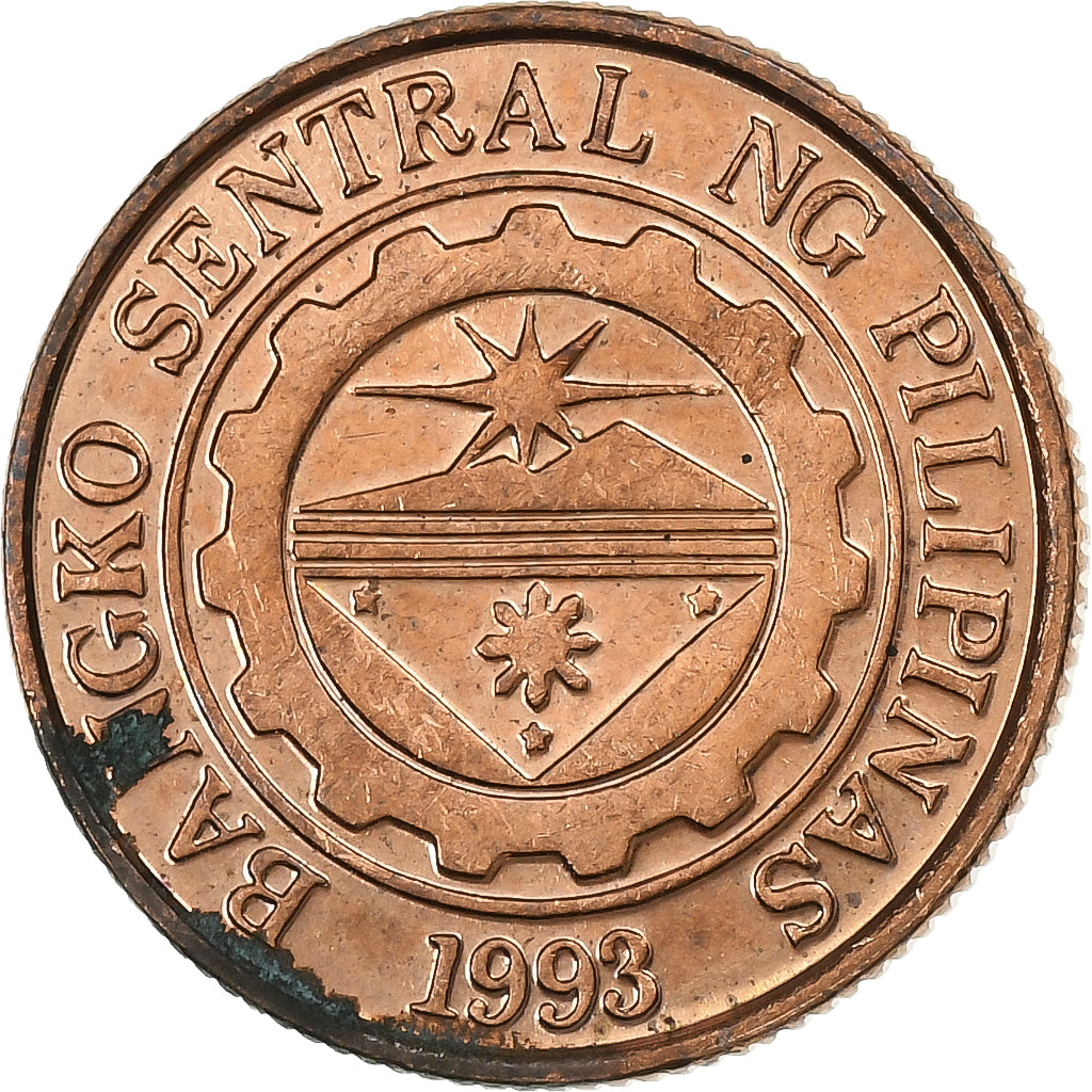 Filipinas, 10 Sentimos, 1995, Aço Cromado a Cobre, EF(40-45), KM:270.1