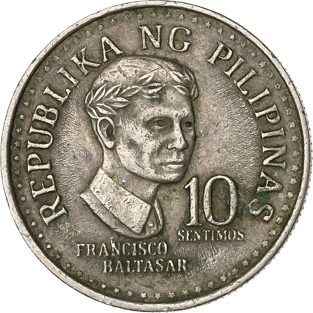 Philippinen, 10 Sentimos, 1975, Kupfer-Nickel, SS, KM:207