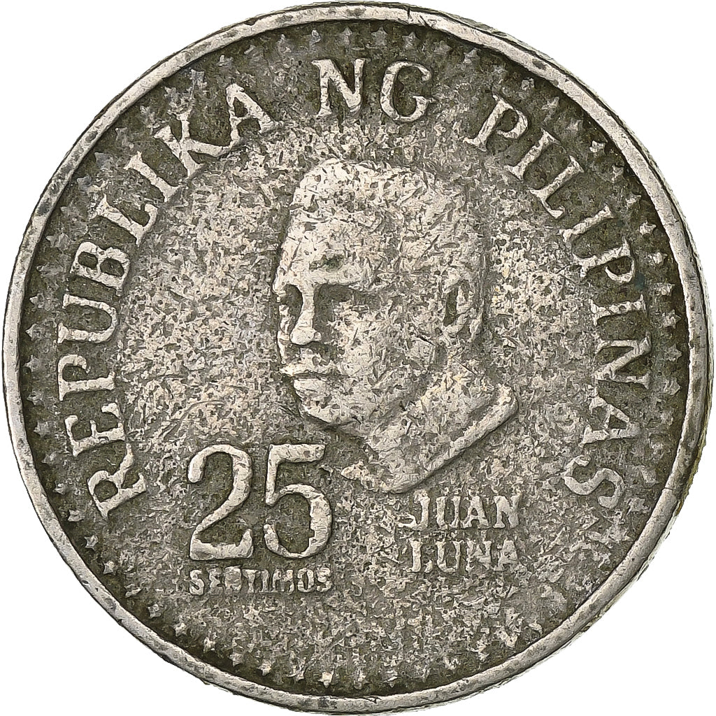 Philippinen, 25 Sentimos, 1979, Kupfer-Nickel, SS, KM:227