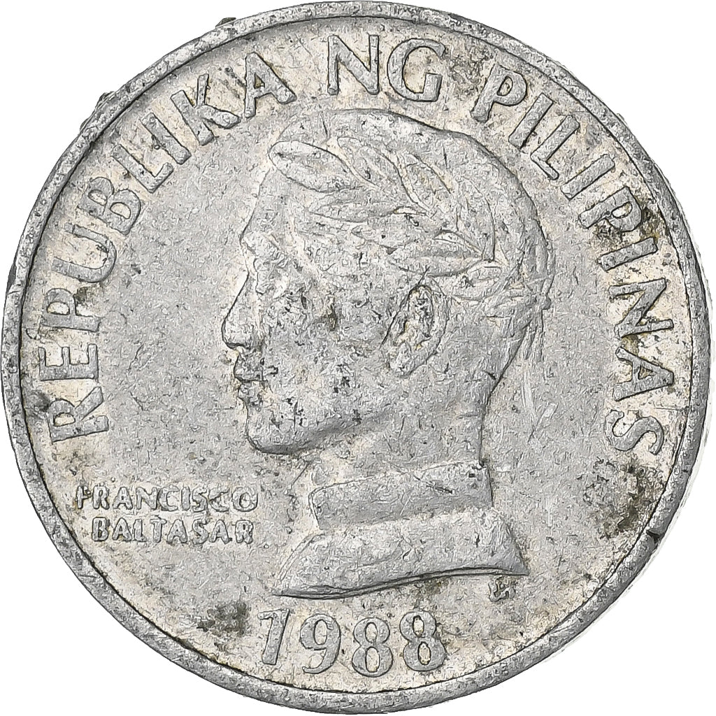 Philippinen, 10 Sentimos, 1988, Aluminium, S+, KM:240.2