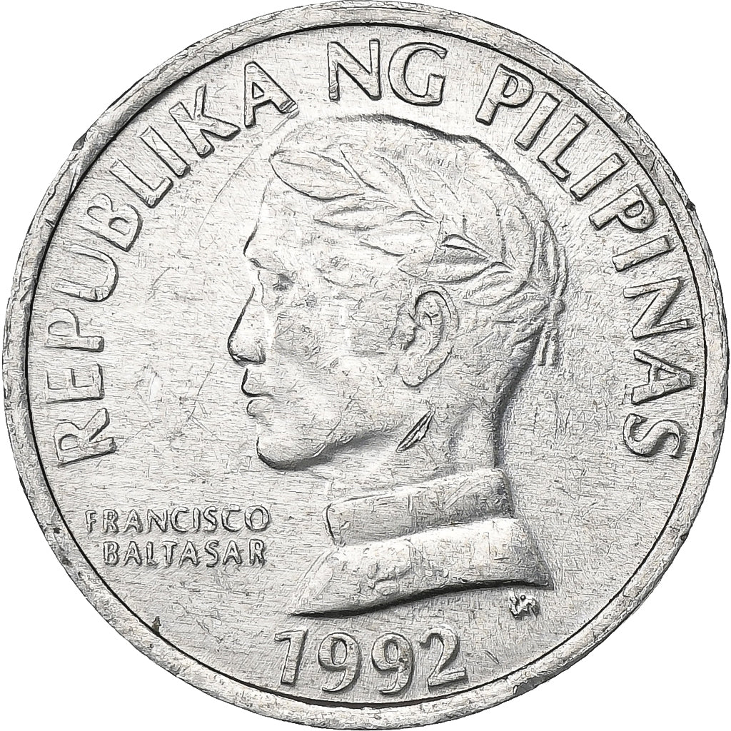 Filippine, 10 Sentimos, 1992, Alluminio, BB+, KM:240.2