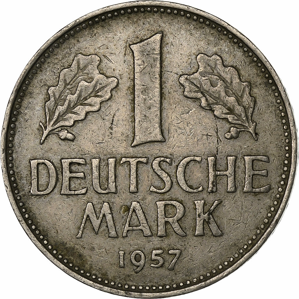 Bundesrepublik Deutschland, Mark, 1957, Stuttgart, Kupfer-Nickel, SS, KM:110