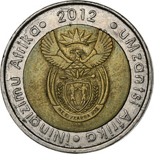 Afrique du Sud, 5 Rand, 2012, Pretoria, Bimétallique, TTB, KM:555