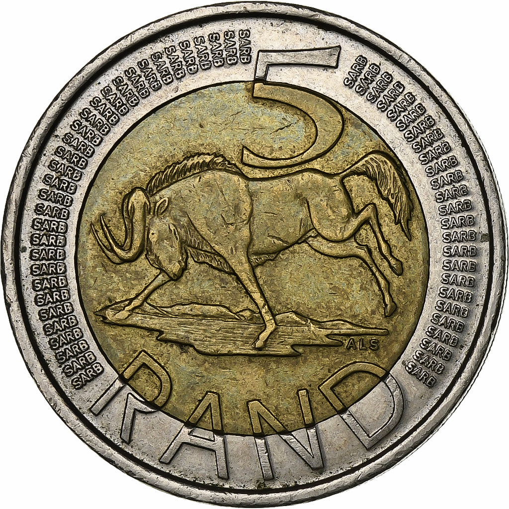 Afrique du Sud, 5 Rand, 2012, Pretoria, Bimétallique, TTB, KM:555