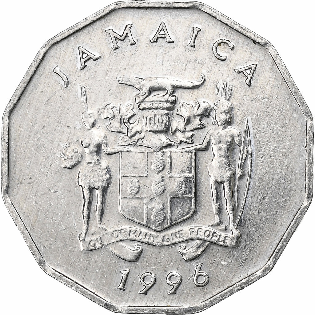 Jamaica, Elizabeth II, Cent, 1996, British Royal Mint, Aluminum, AU(55-58)