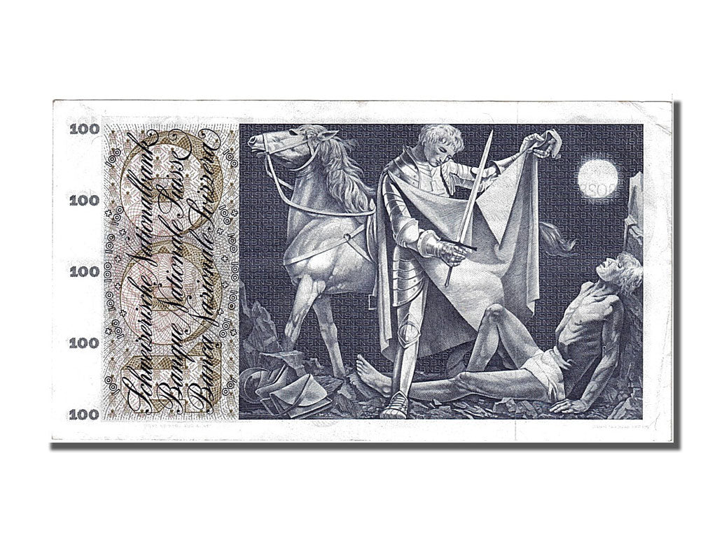 Banknote, Switzerland, 100 Franken, 1972, 1972-01-24, AU(55-58)