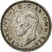 Gran Bretaña, George VI, Shilling, 1945, Plata, MBC, KM:854