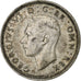 Grande-Bretagne, George VI, Shilling, 1945, Argent, TTB, KM:854