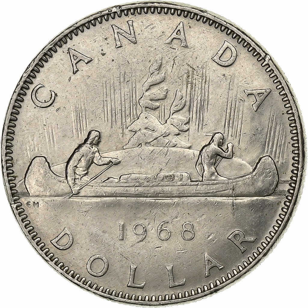 Kanada, Elizabeth II, Dollar, 1968, Royal Canadian Mint, Nickel, SS, KM:76.1