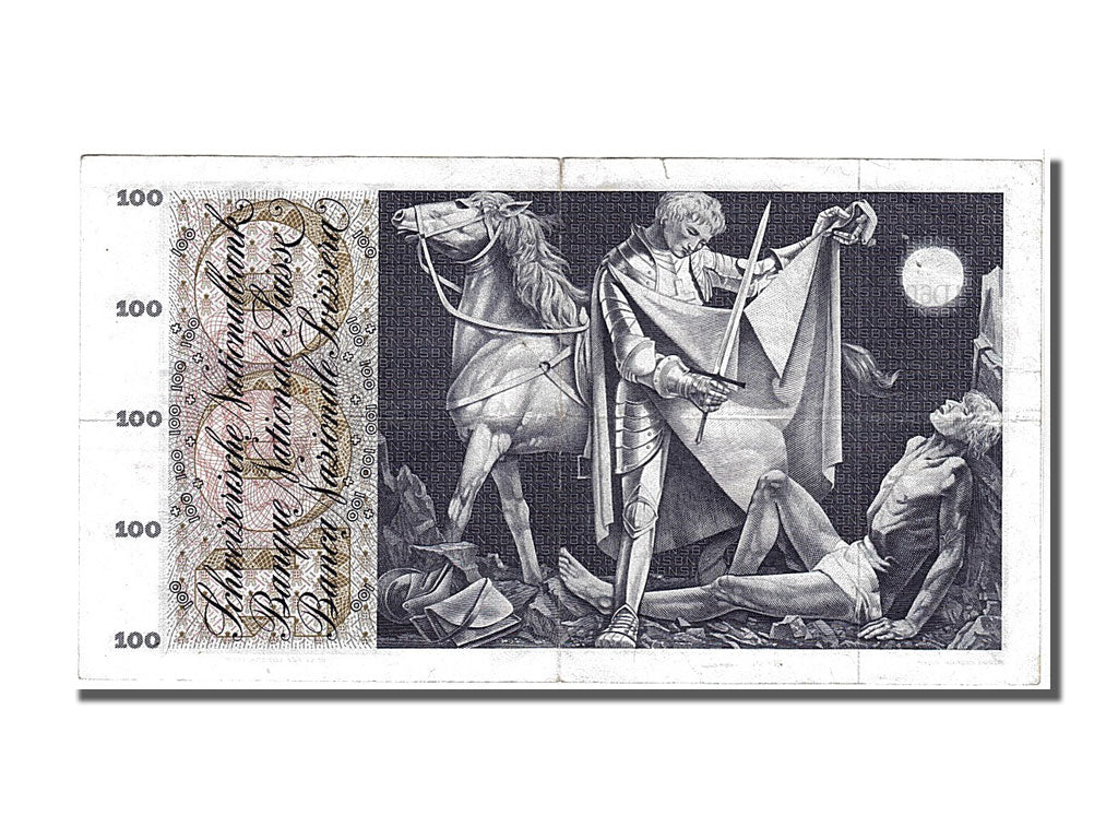 Banknote, Switzerland, 100 Franken, 1973, 1973-03-07, AU(50-53)
