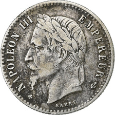France, Napoleon III, 50 Centimes, 1867, Strasbourg, grand BB, Silver