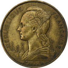 Réunion, 20 Francs, 1961, Paris, Aluminum-Bronze, EF(40-45), Lecompte:90, KM:11