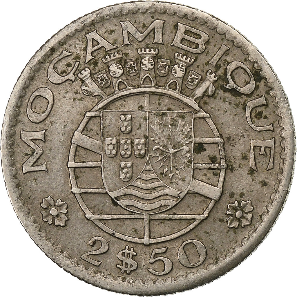 Mozambik, 2-1/2 Escudos, 1954, Miedź-Nikiel, EF(40-45), KM:78