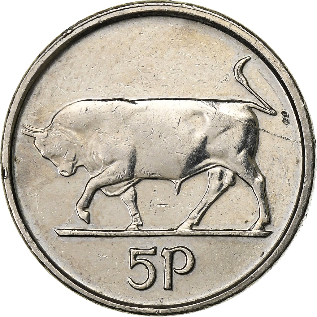 IRELAND REPUBLIC, 5 Pence, 1994, Kupfer-Nickel, SS+, KM:28