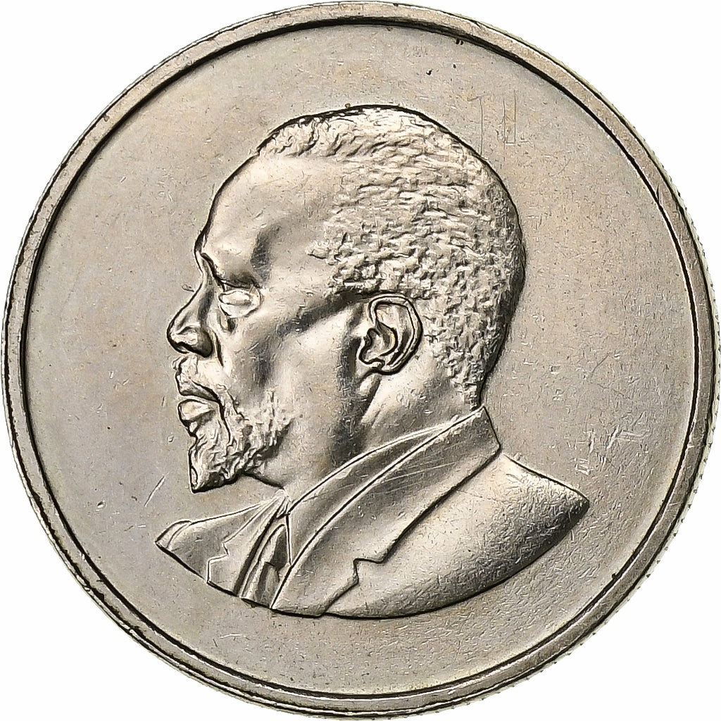 Kenya, 25 Cents, 1966, Copper-nickel, AU(50-53), KM:3