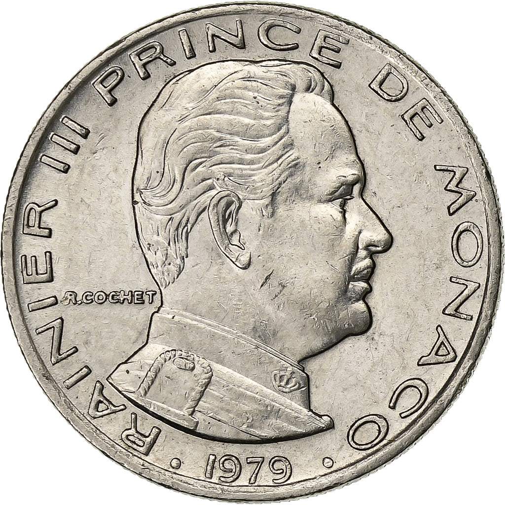 Monaco, Rainier III, Franc, 1979, Nickel, VZ, Gadoury:MC 150, KM:140