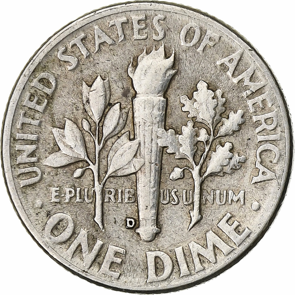 United States, Dime, Roosevelt, 1950, U.S. Mint, Silver, EF(40-45), KM:195