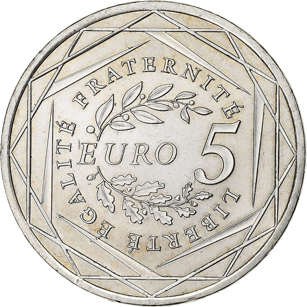 Frankreich, 5 Euro, Semeuse, 2008, Monnaie de Paris, Silber, VZ, Gadoury:EU287