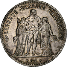 France, 5 Francs, Hercule, 1875, Paris, Argent, TTB, Gadoury:745a, KM:820.1