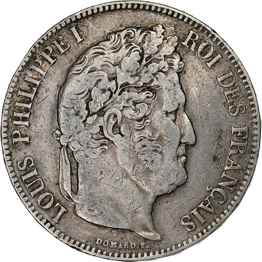Frankreich, Louis-Philippe I, 5 Francs, 1834, Lille, Silber, S+, Gadoury:678