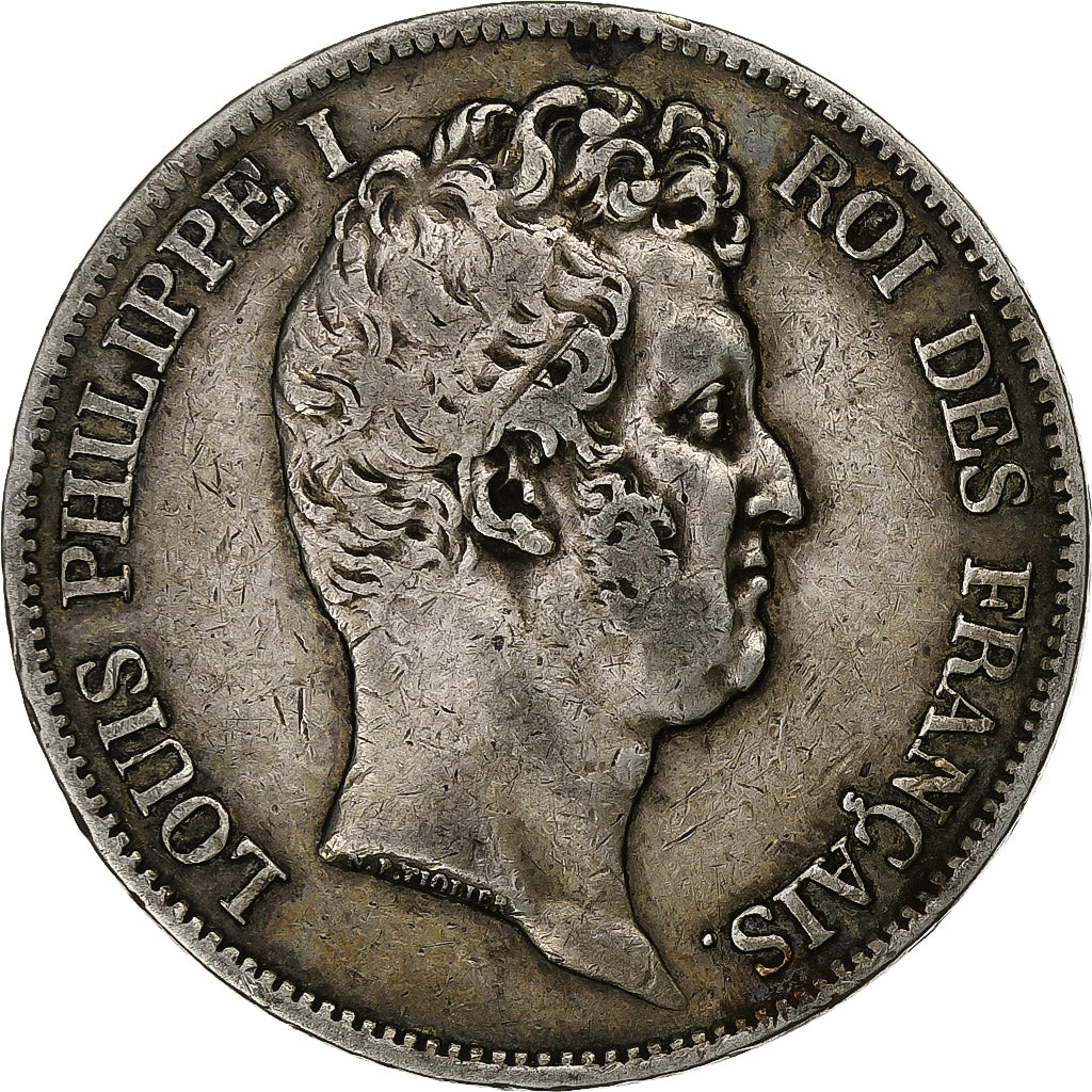 France, Louis-Philippe I, 5 Francs, 1831, Lyon, Argent, TB+, Gadoury:676