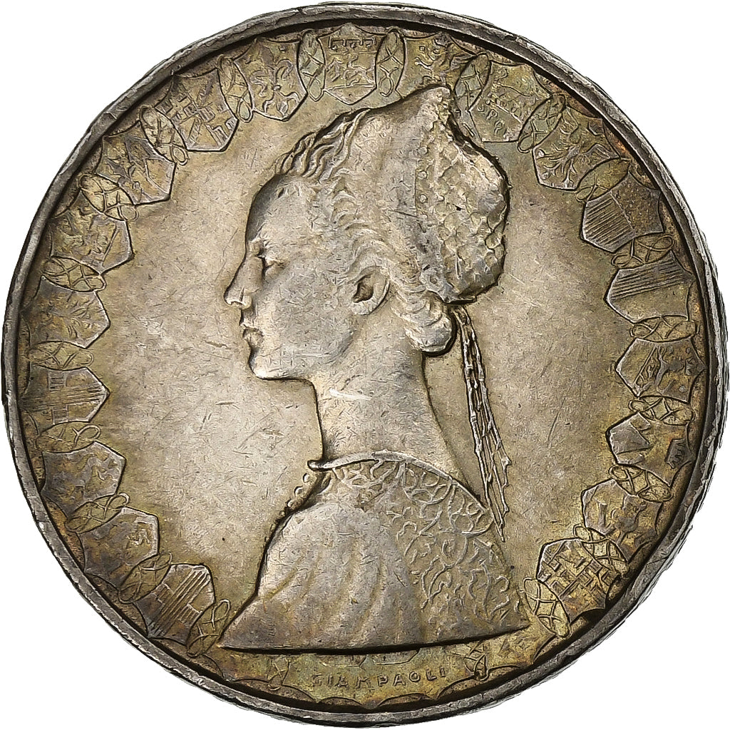 Italy, 500 Lire, 1958, Rome, Silver, AU(50-53), KM:98