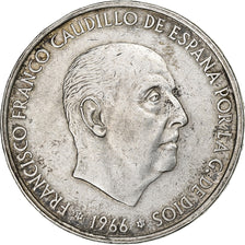 Spagna, Caudillo and regent, 100 Pesetas, 1967, Madrid, Argento, BB, KM:797