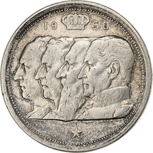 Belgium, Régence Prince Charles, 100 Francs, 100 Frank, 1950, Silver