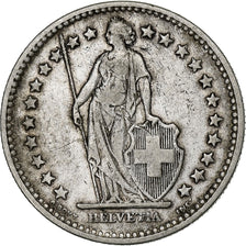 Suiza, 2 Francs, 1904, Bern, Plata, BC+, KM:21