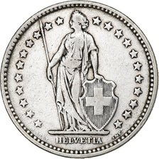 Svizzera, 2 Francs, 1908, Bern, Argento, MB+, KM:21